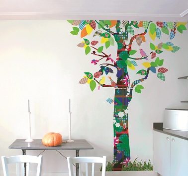 aroundthewall - décoration pour la maison - sticker ambi arbre ecossais