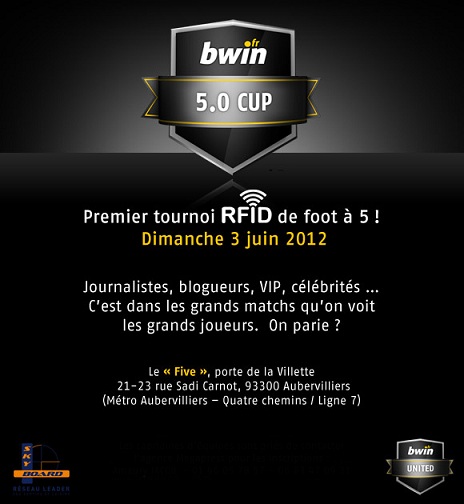 skyboard Bwin organise un pari sportif tournoi de foot