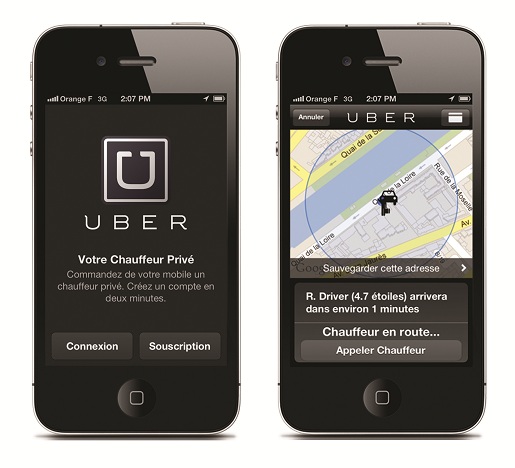 Uber application mobile