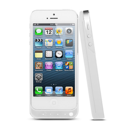 Coque Batterie iPhone 5 Power Jacket 2000mAh - Blanche