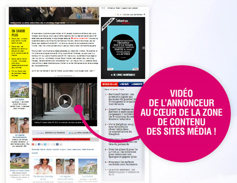 native advertising publicite web, exemple
