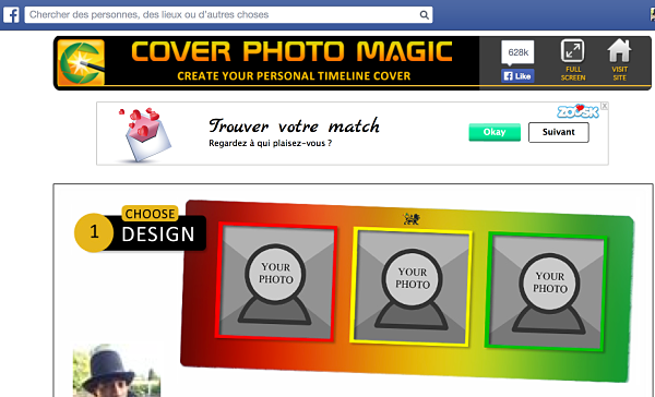 application Cover Magic Photo facebook
