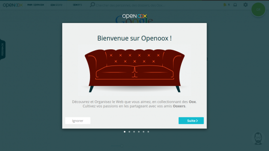 page accueil Openoox