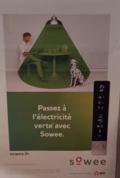 affiche passer electricite verte sowee